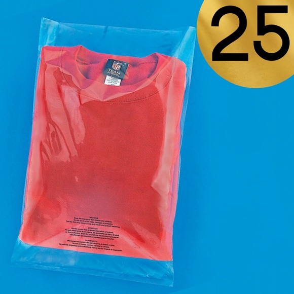 25 Open Poly Bags 12" x 18" 2 Mil - Picture 3 of 5